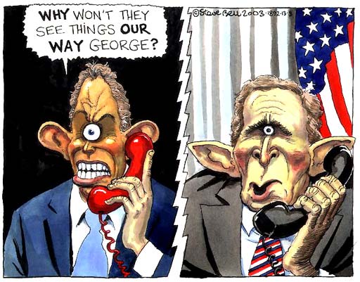 Blair and Bush
