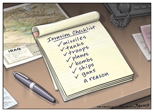 invasion checklist