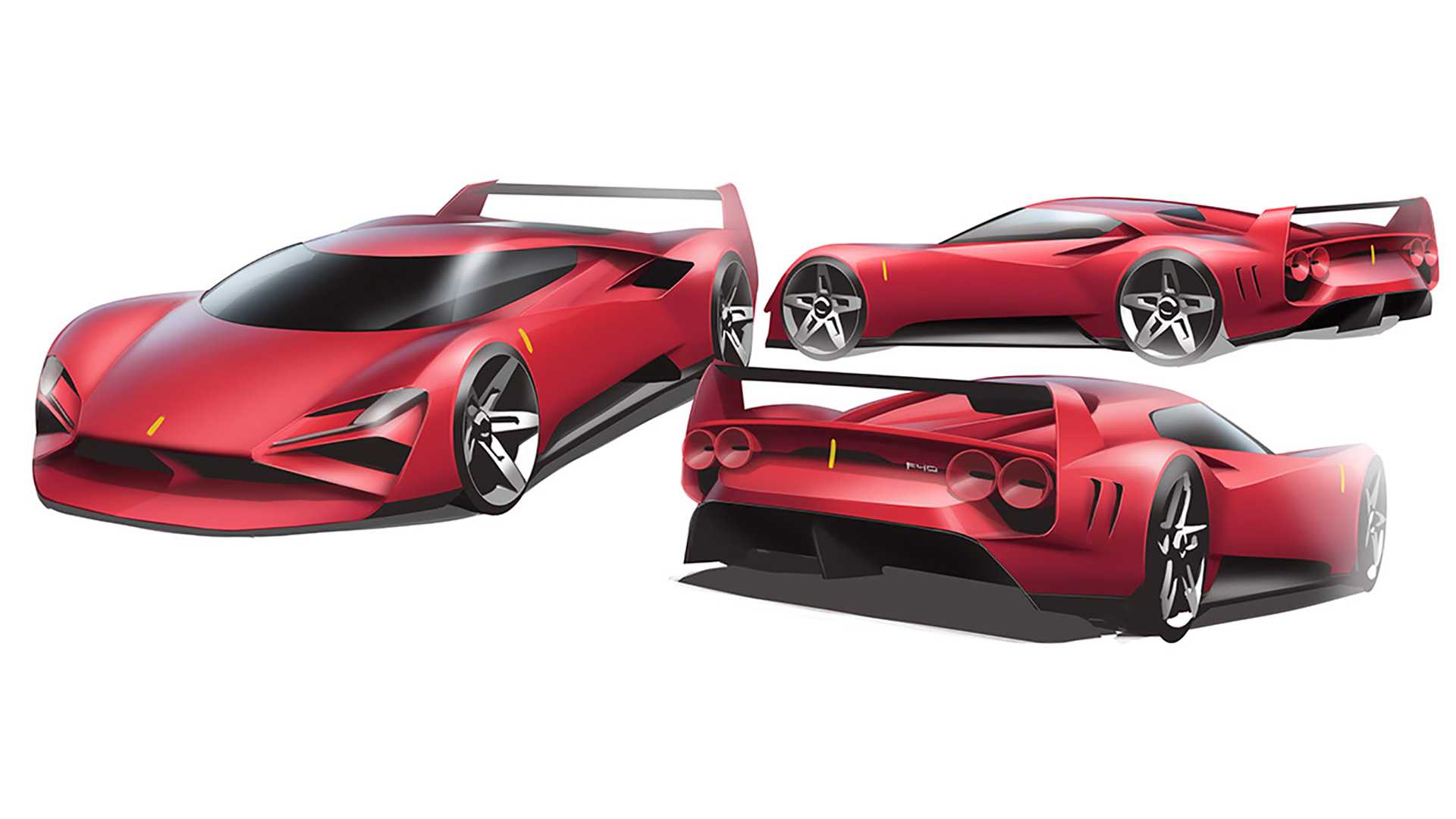 Ferrari F40 Renderings