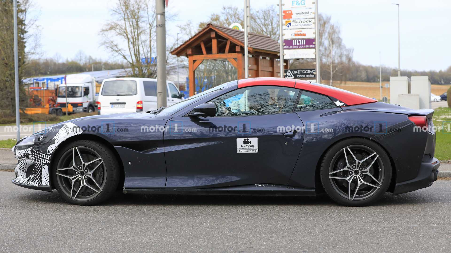 Ferrari Portofino facelift spy photo