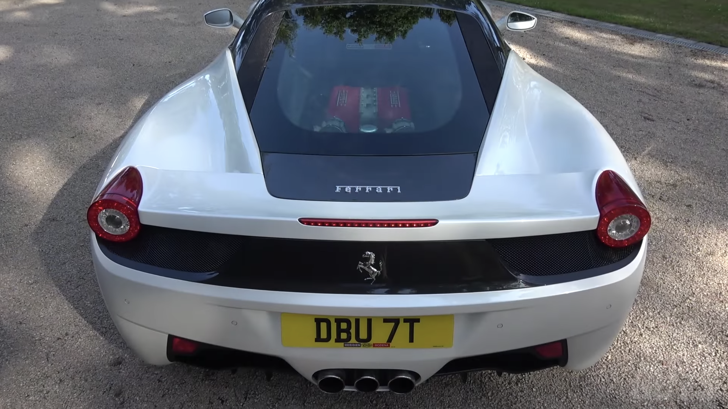 rear of Ferrari 458