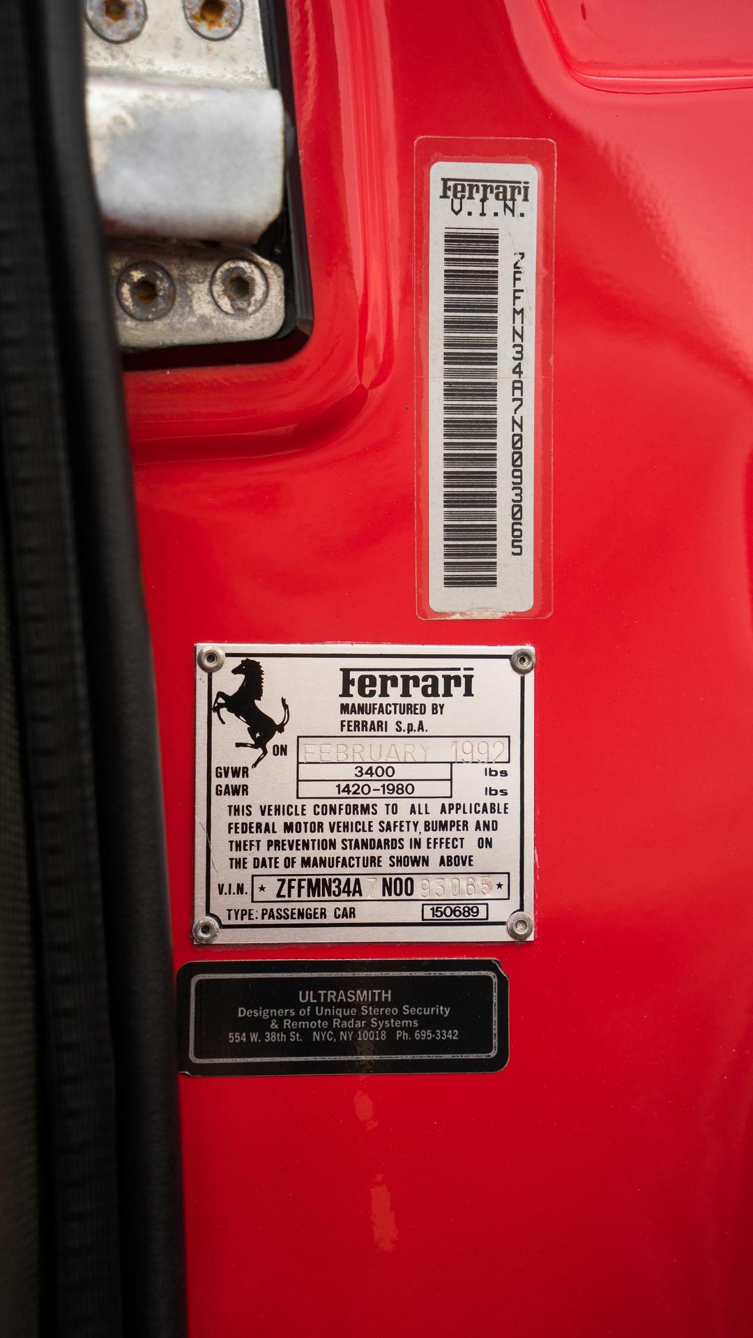 1992 Ferrari F40