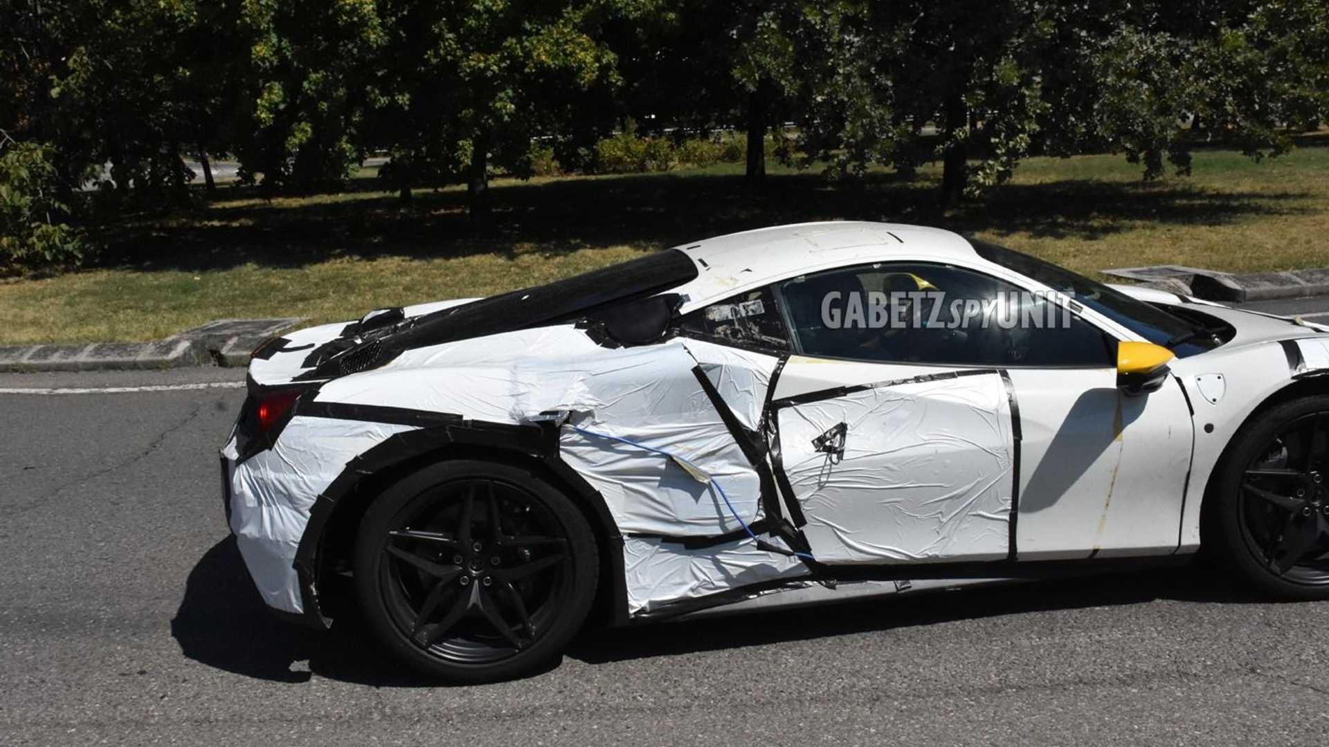 Ferrari hybrid spy photo