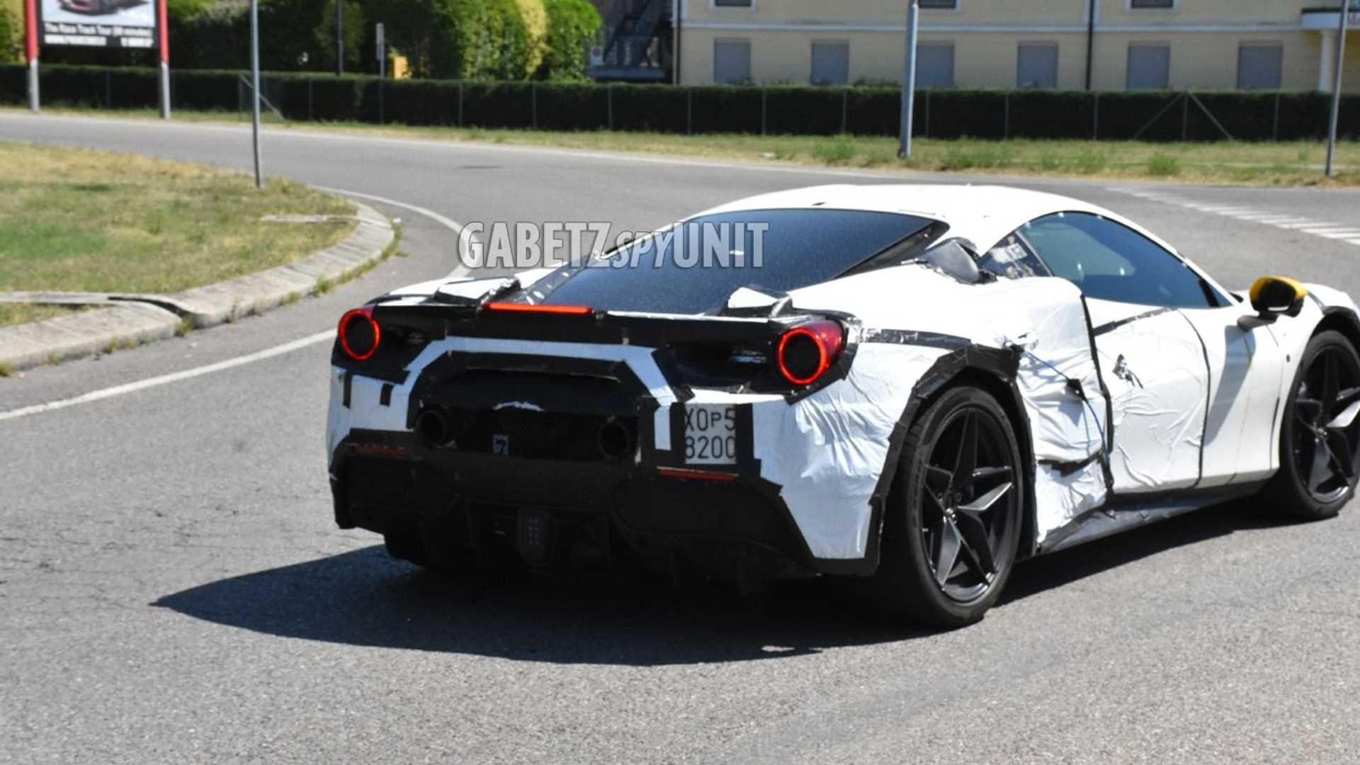 Ferrari hybrid spy photo