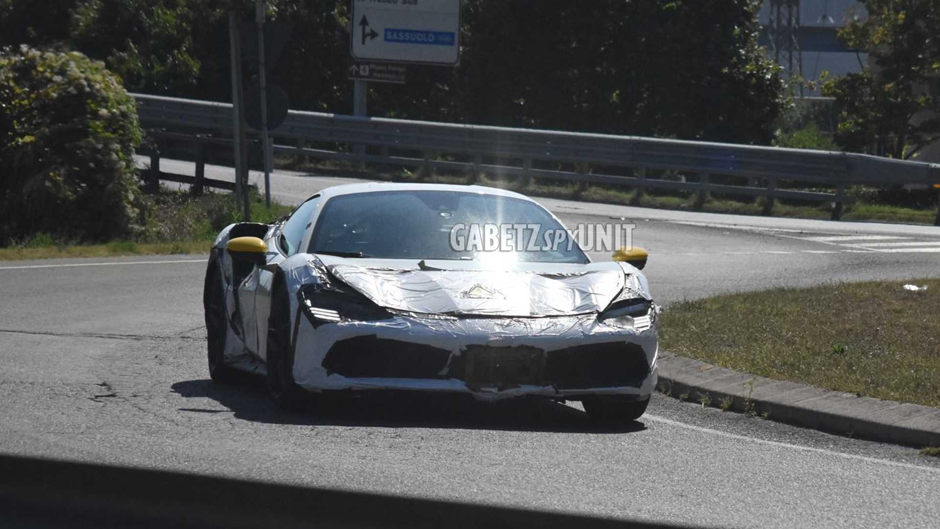 Ferrari hybrid spy photo