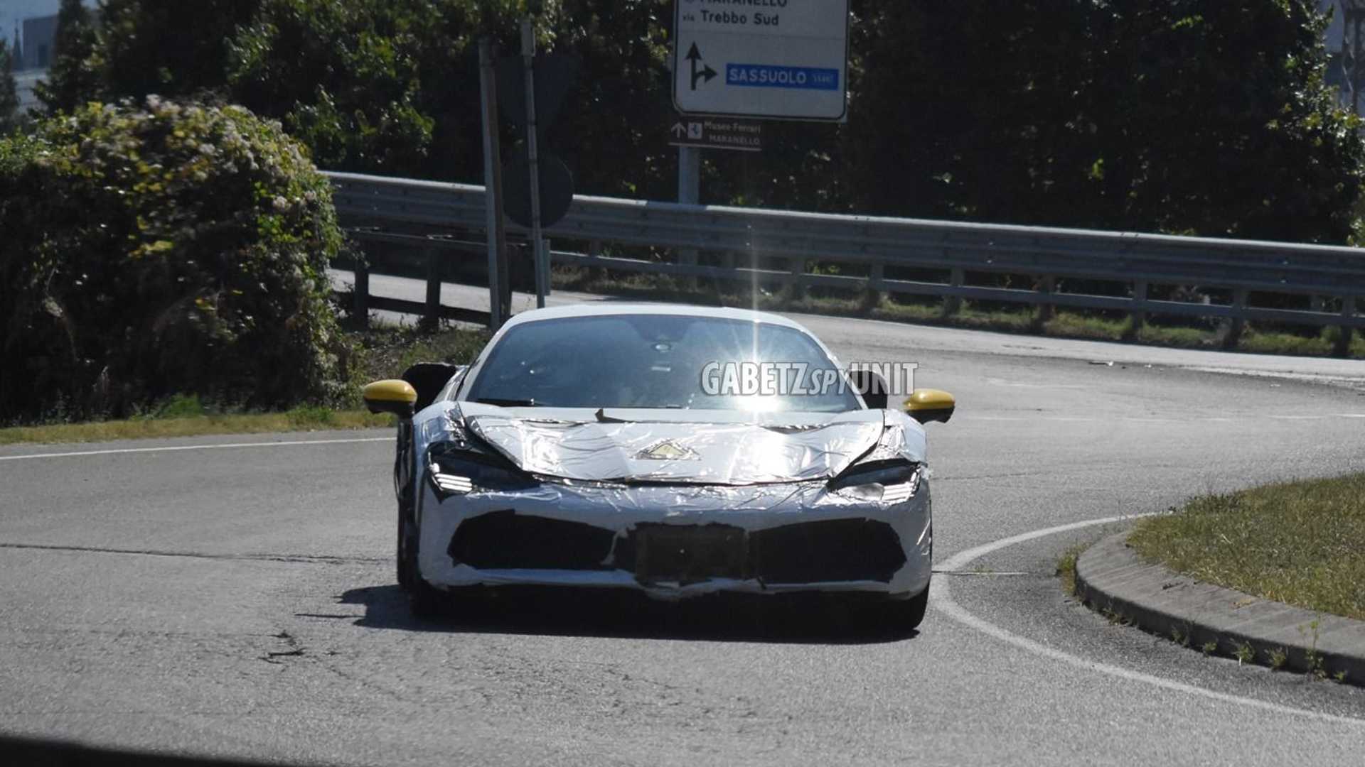 Ferrari hybrid spy photo