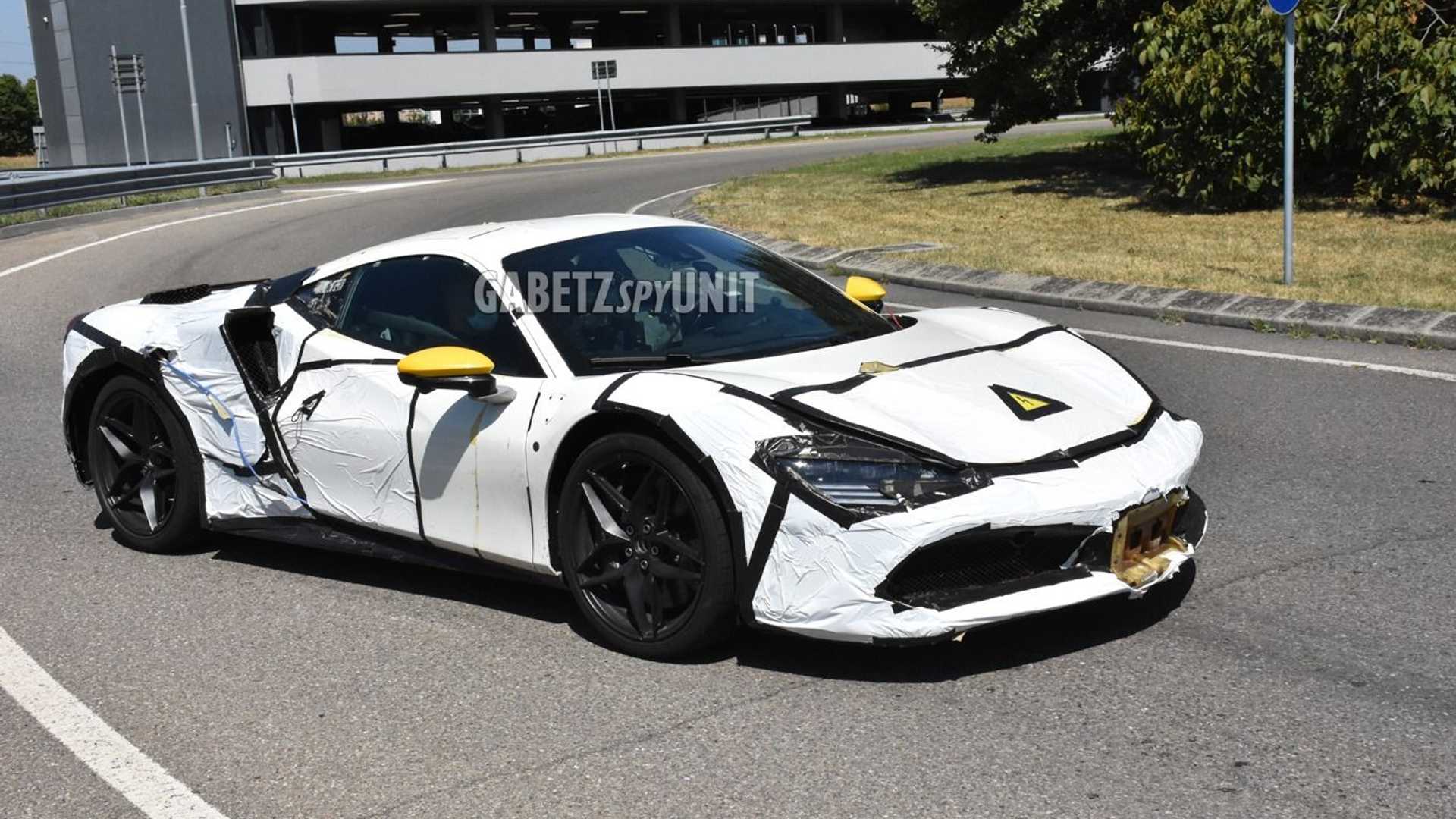Ferrari hybrid spy photo