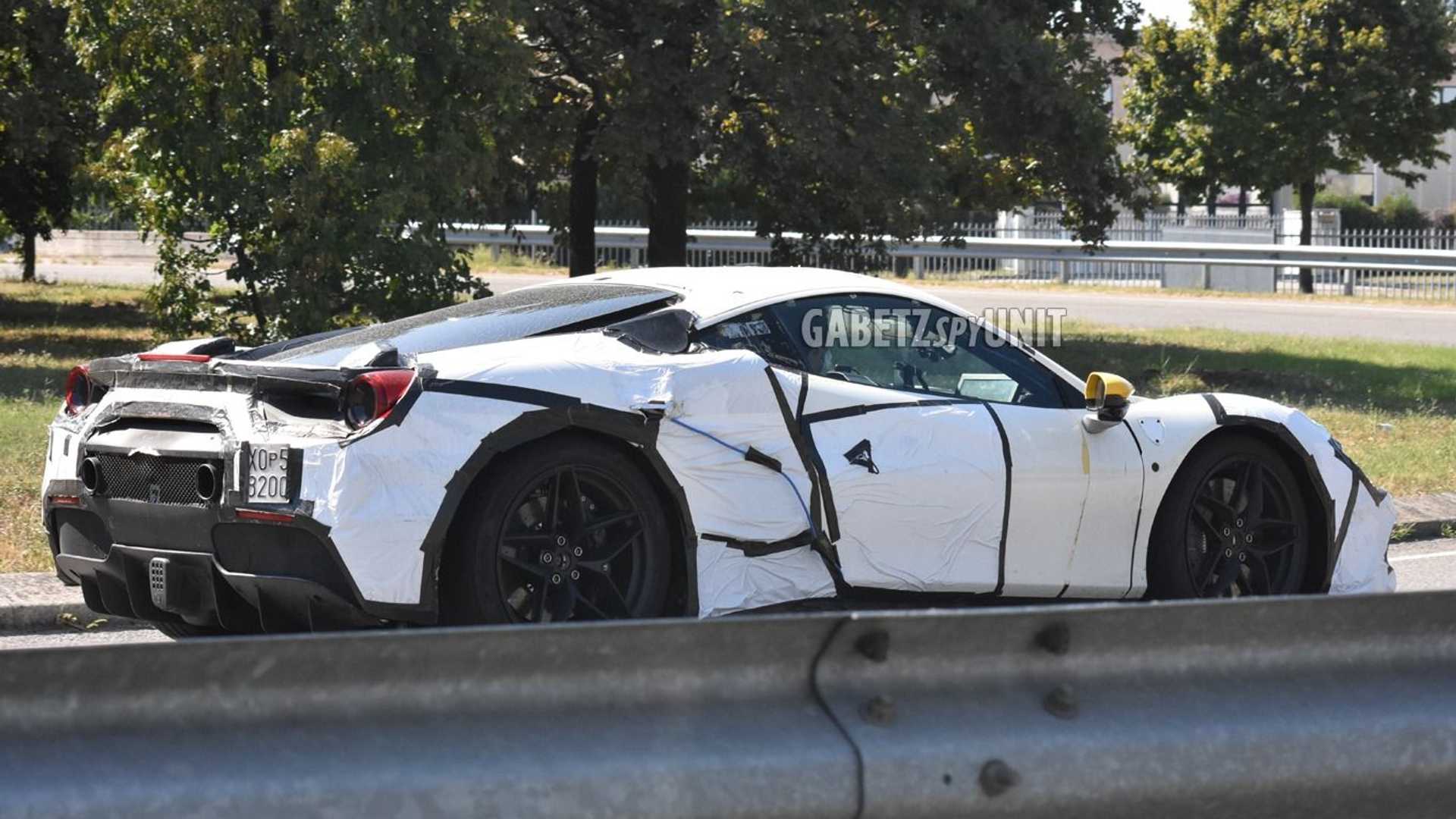 Ferrari hybrid spy photo