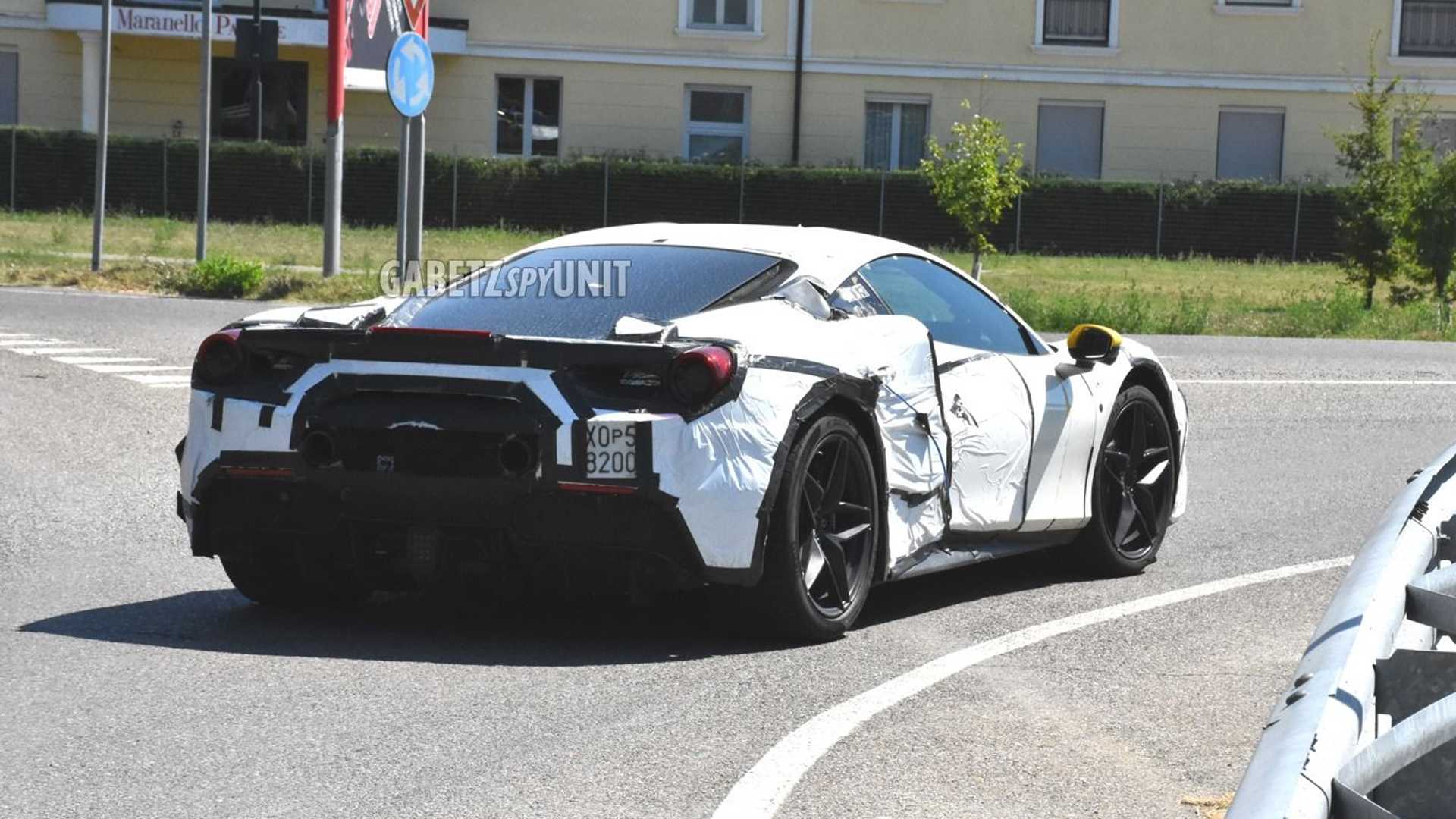 Ferrari hybrid spy photo