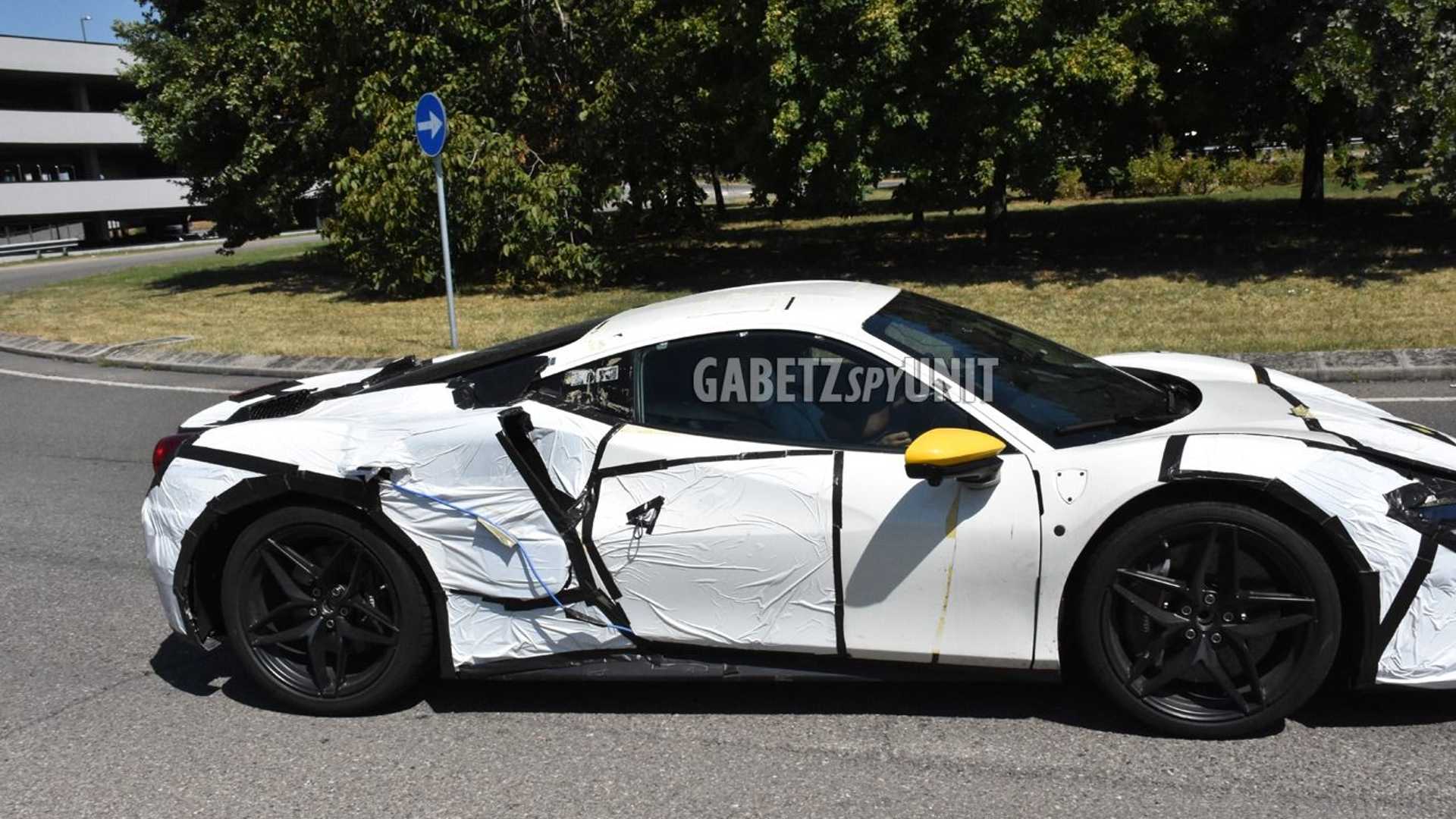 Ferrari hybrid spy photo