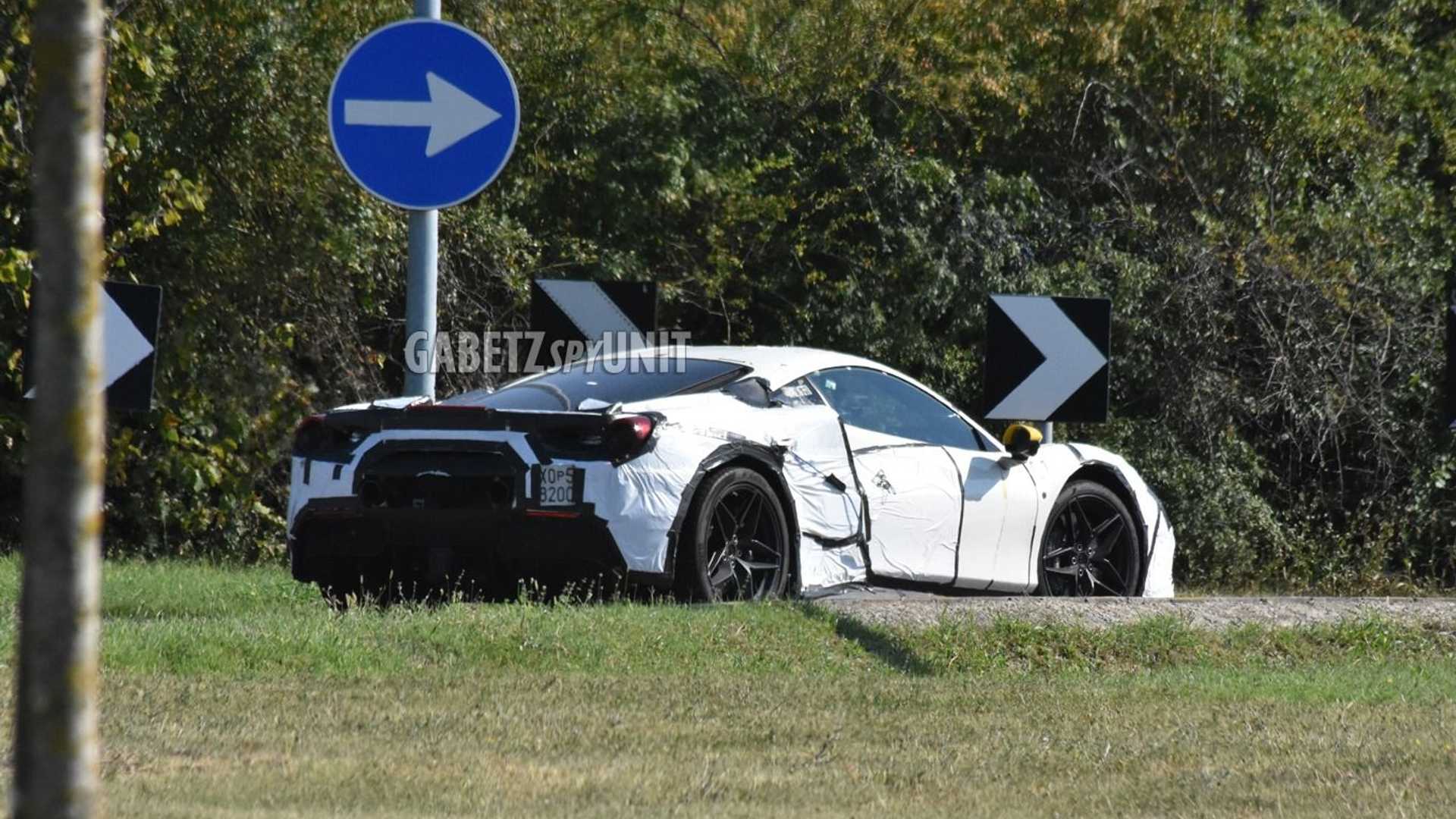 Ferrari hybrid spy photo