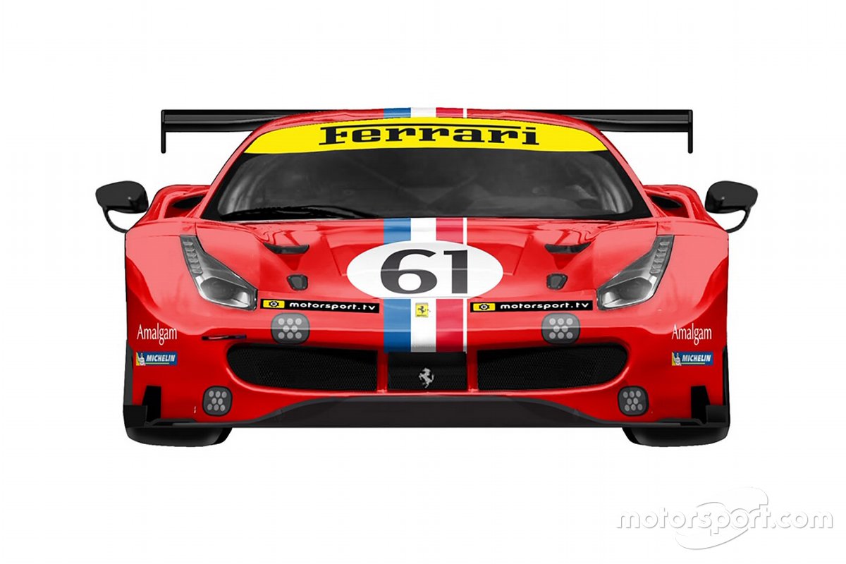 #61 Luzich Racing Ferrari 488 GTE livery 