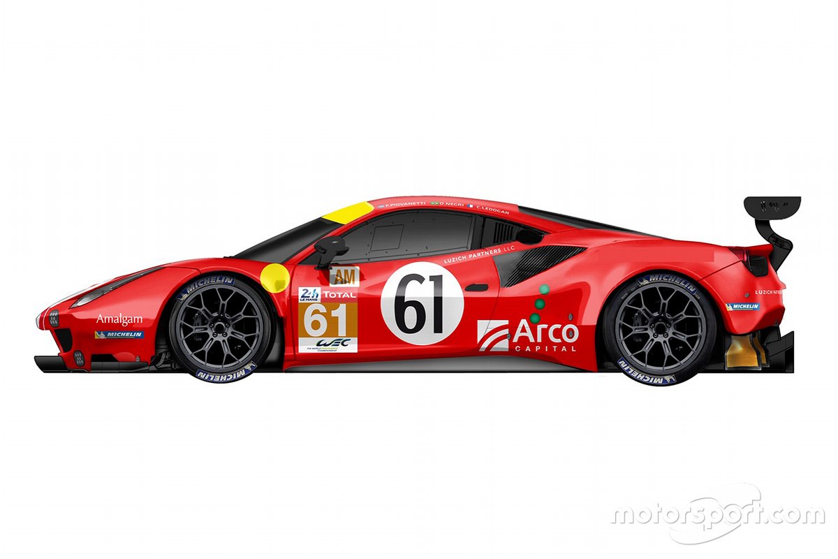 #61 Luzich Racing Ferrari 488 GTE livery 