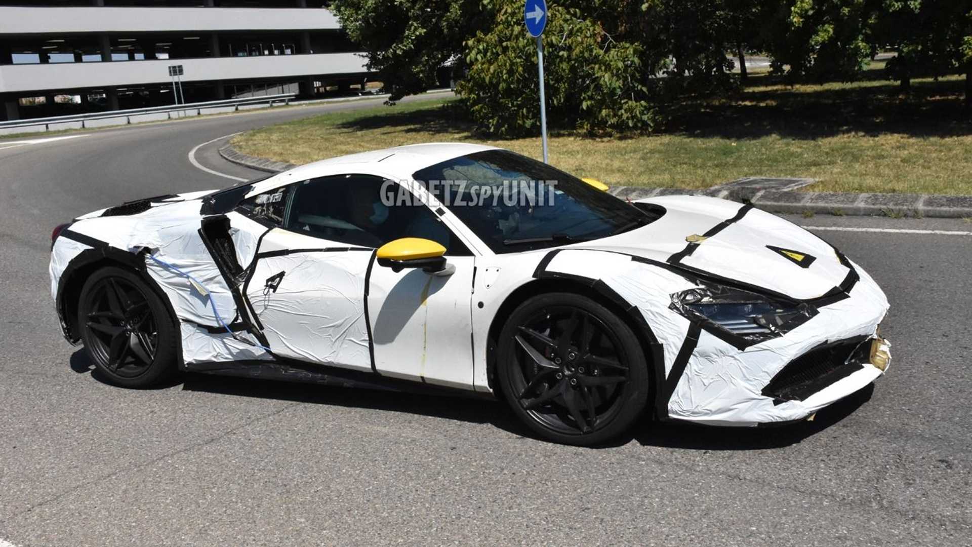 Ferrari hybrid spy photo