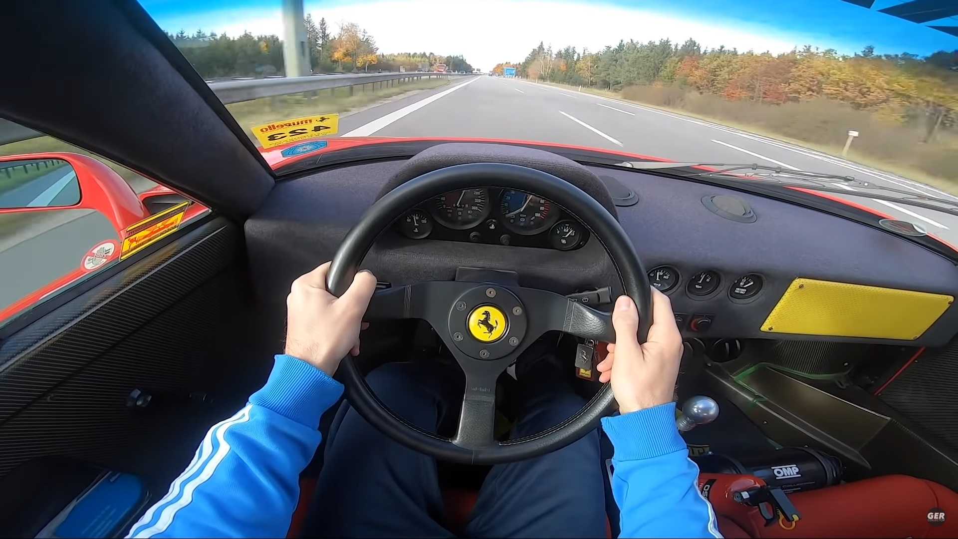 Straight-Piped Ferrari F40 Sounds Glorious At Full Tilt On Autobahn