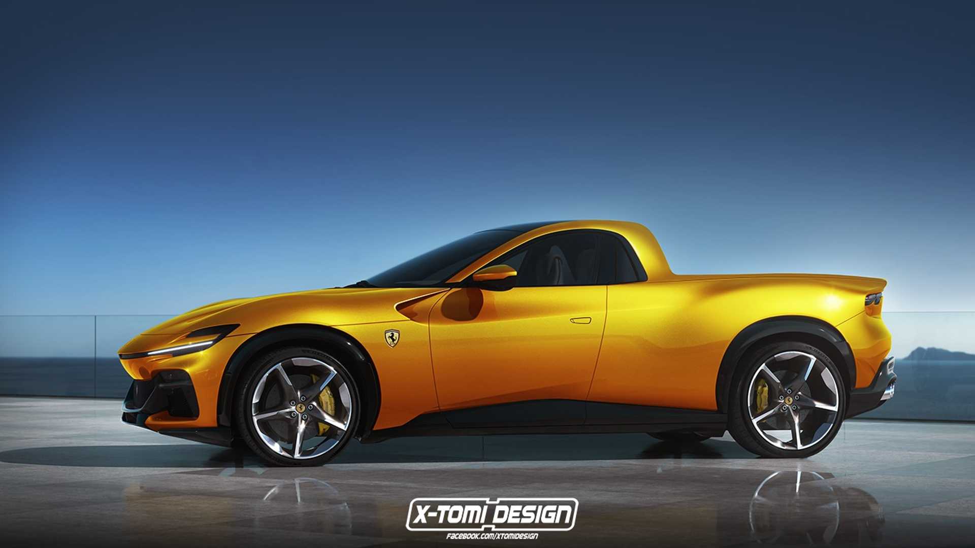 Ferrari Purosangue Truck Rendering Imagines The Dream Ute