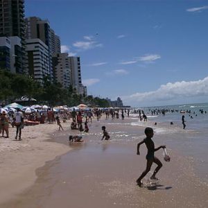 Hanging on the beach in Recife
