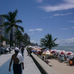 Strolling the Beach in Recife