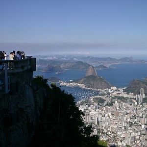 Looking down on Rio from Redentor (Statue of Christ)