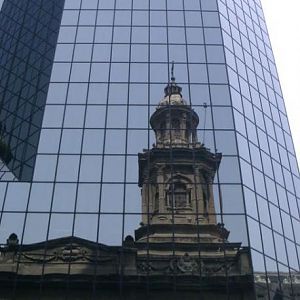 Santiago a contrast of new and old!