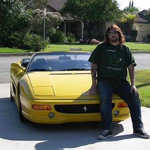 Cheesy pose with the Fcar