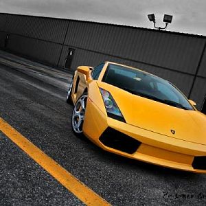 Gallardo picture that I took, but the P-shop was done by a friend.