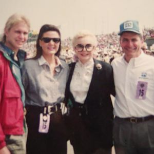 Son of GM President Ed Cole, Nick Cole, Katsy Mecom, Dolly Cole. Indy '92
