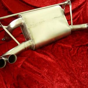 gothspeed custom design 355 cross-flow exhaust with by-pass delete.
