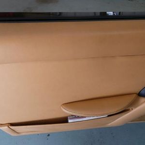 color of the leather during sunshine in garage