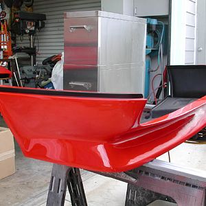 spoiler & black parting line painting done ready to install.