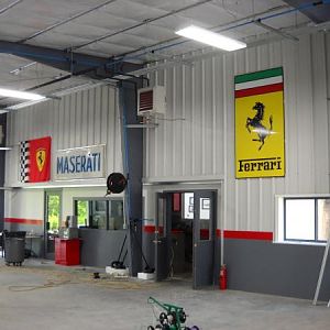 Our new shop, Exoticars USA - almost finished!