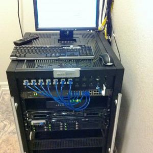 Server Room in my just finished house in Austin, Tx