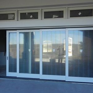 16 foot disappearing glass wall at new house