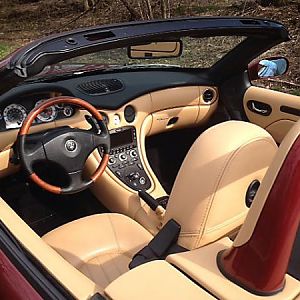 Tan and black with upgrade steering wheel