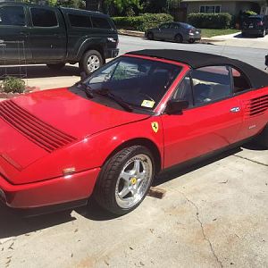 Parked in the Driveway.