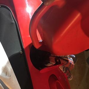 Putting some fresh 91 Octane as heading to a known Ferrari shop for new clutch, belts, valve adjustments and probably gaskets...  Started up the "Red