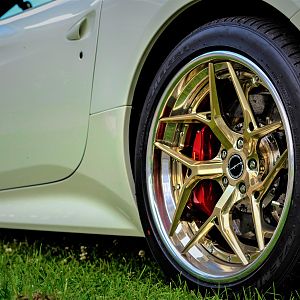 Brixton Forged chrome & gold wheels